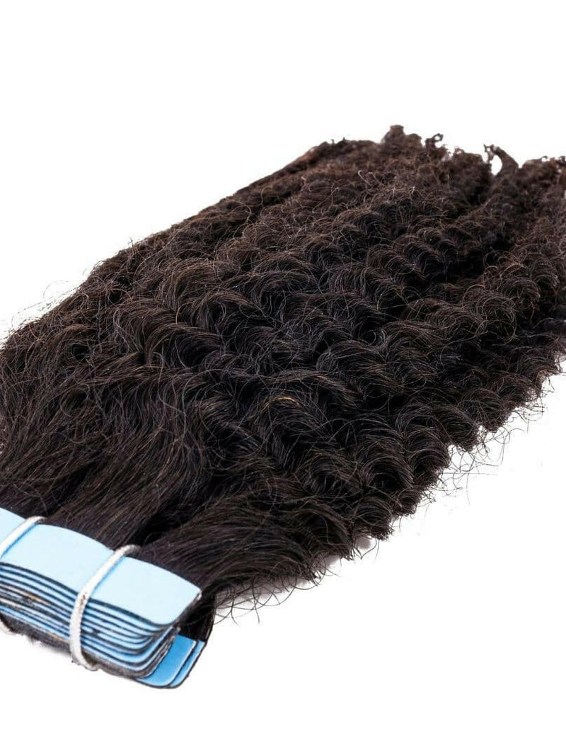 Afro Kinky Coily Tape-In Extensions.