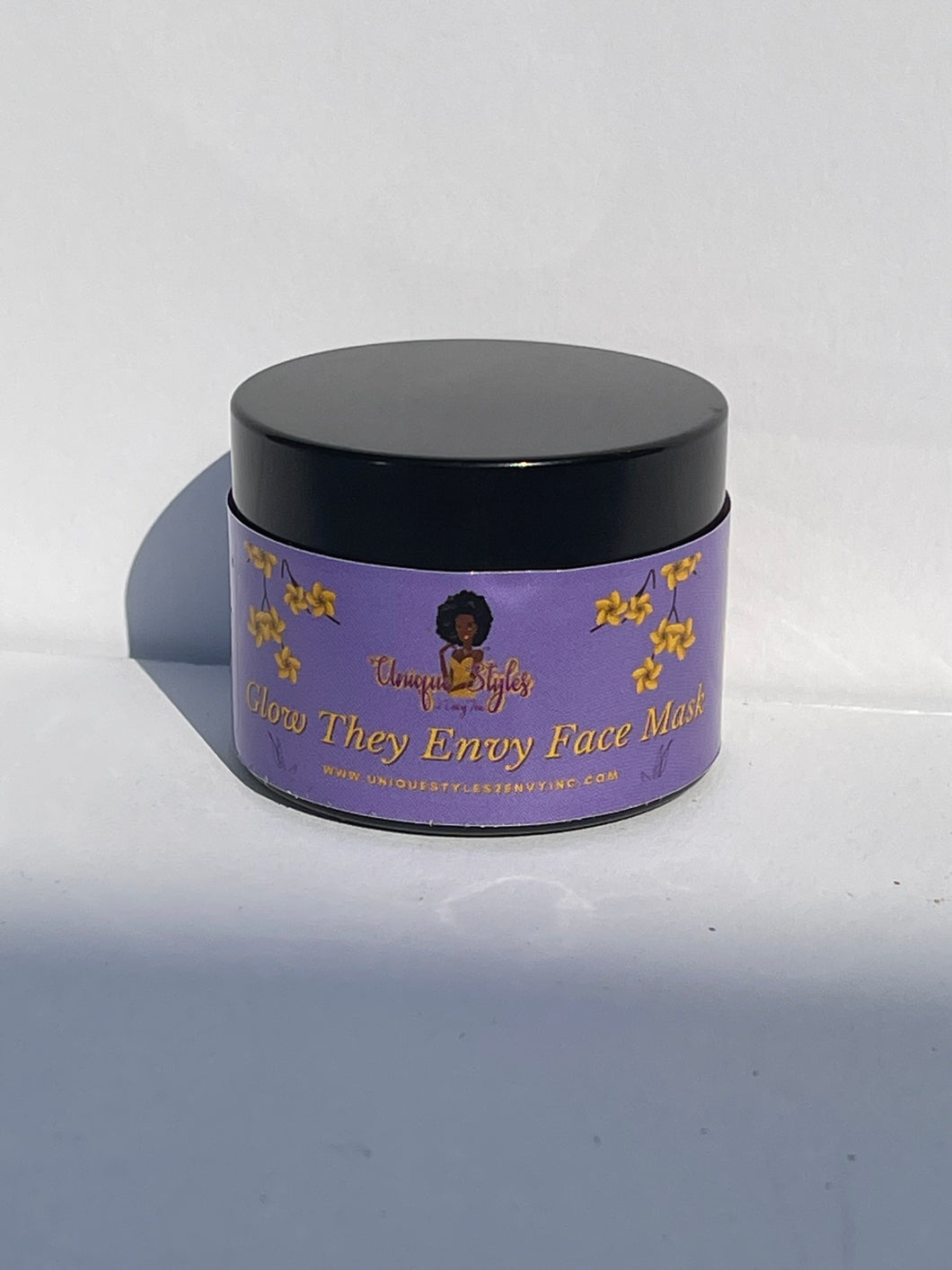 Glow They Envy face mask.