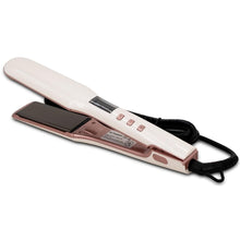White and Pink Titanium Flat Iron - Unique Styles 2 Envy Inc.