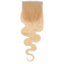 Russian Blonde Body Wave Closure.